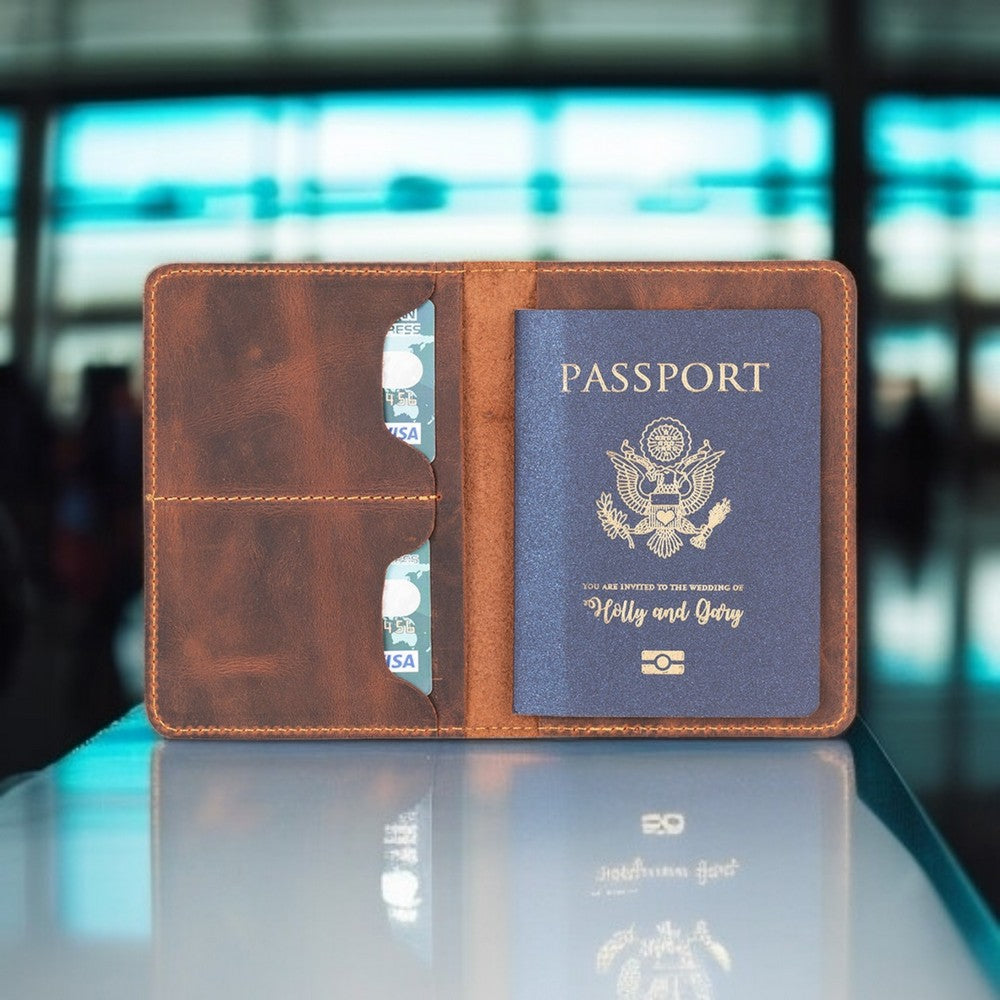 Avventura Hakiki Deri, El Yapımı, Pasaport Kılıfı, Antik kahve