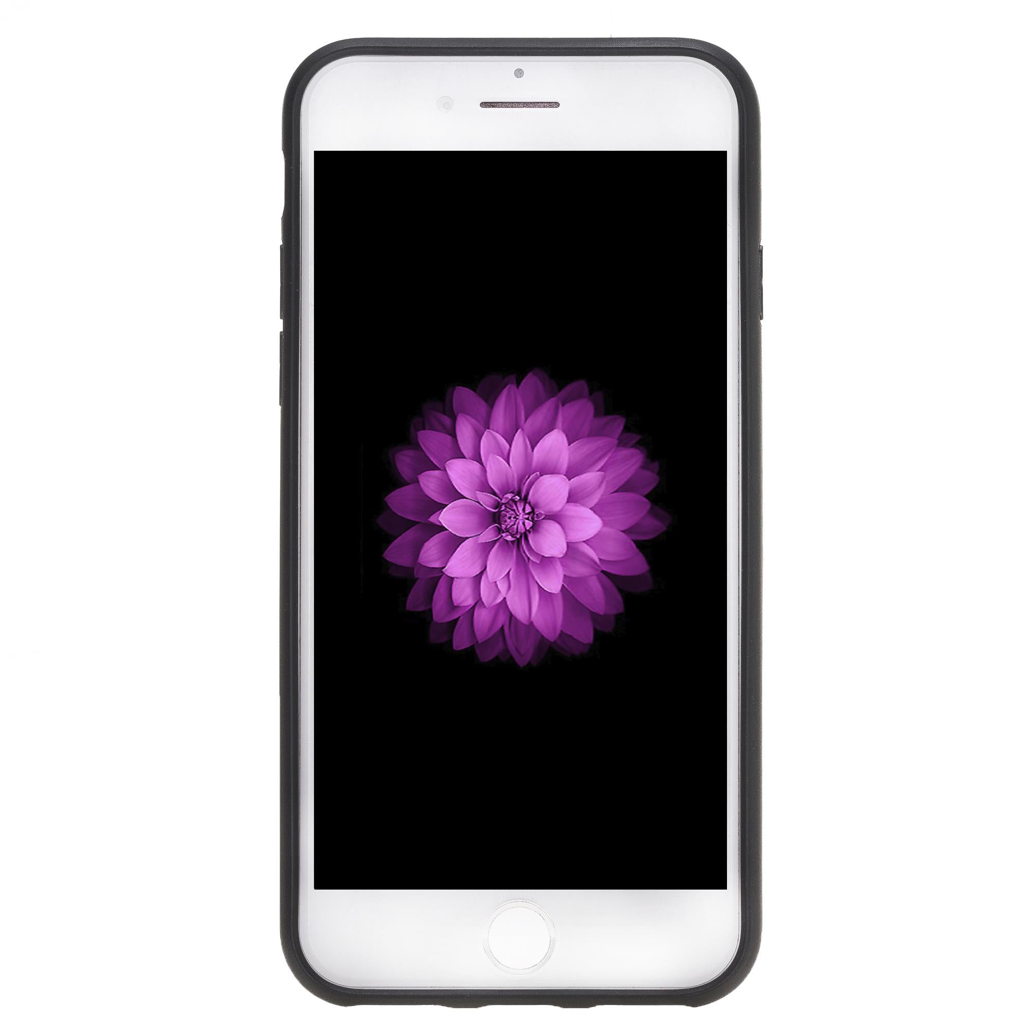 Apple iPhone 7-8-SE Uyumlu Deri Arka Kapak Sarı