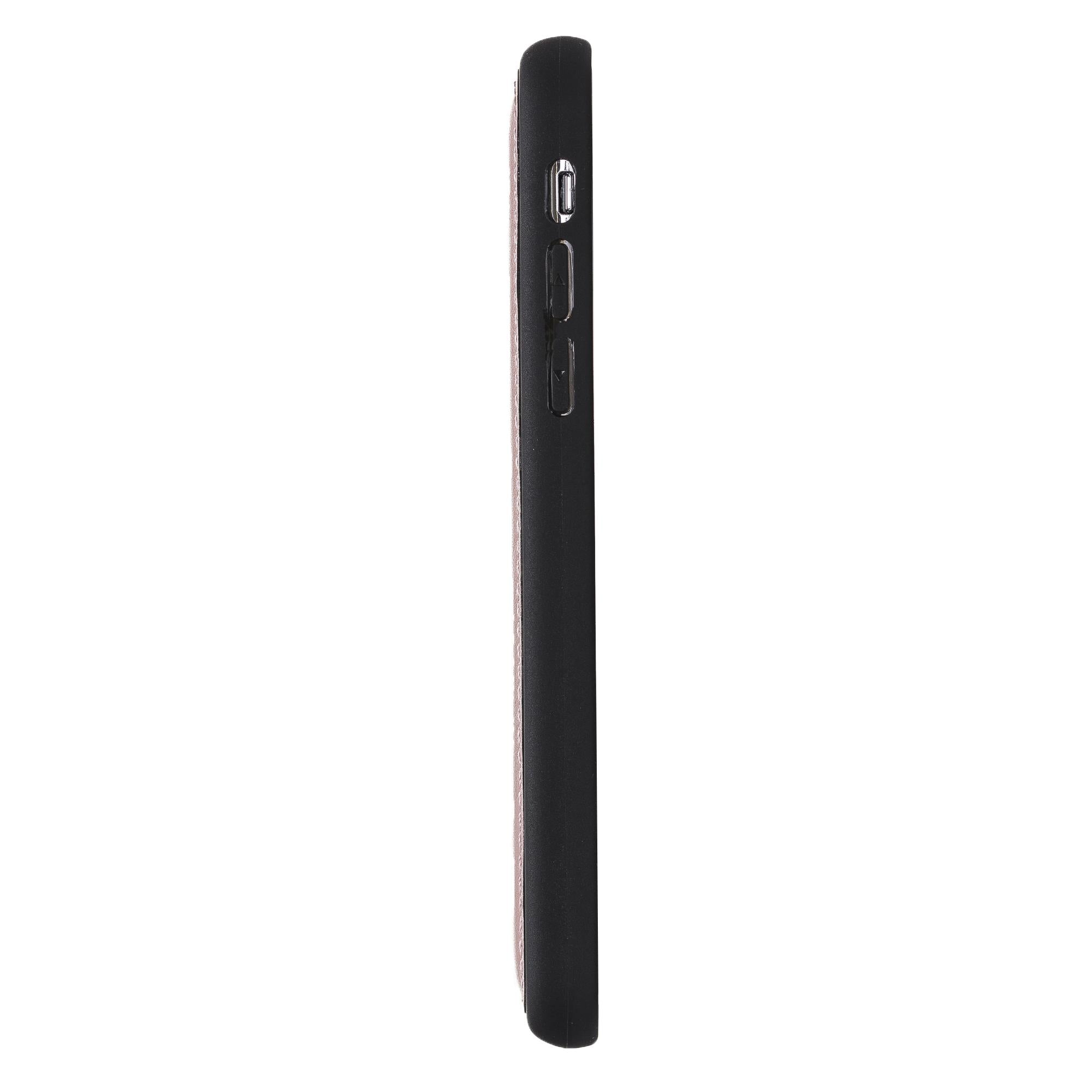 Apple iPhone XS Max Uyumlu Deri Arka Kapak Siyah