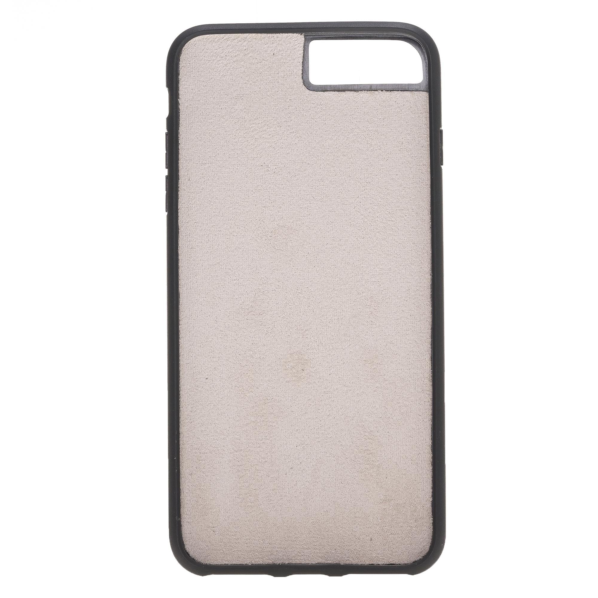 Apple iPhone 7-8 Plus Uyumlu Deri Arka Kapak Pembe