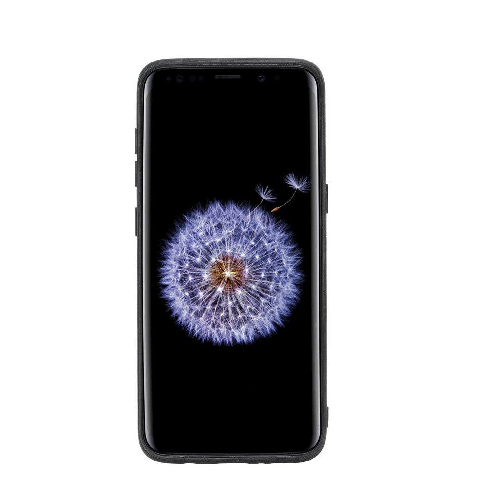 Samsung Galaxy S8 Uyumlu Deri Arka Kapak FL19 Bordo