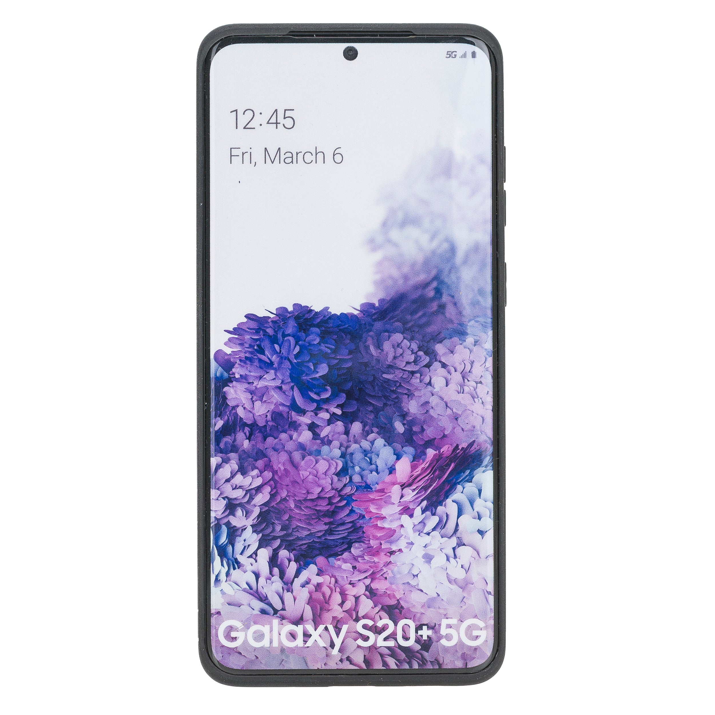 Samsung Galaxy S20 Plus Uyumlu Deri Arka Kapak RST1 Siyah