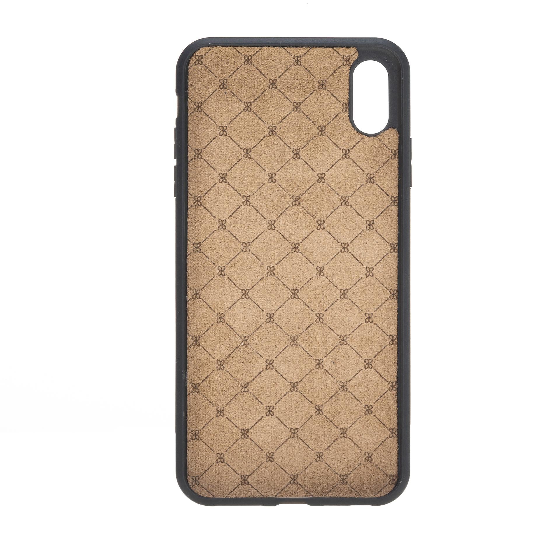 Apple iPhone X-XS Uyumlu Deri Cüzdanlı Kılıf Leopar