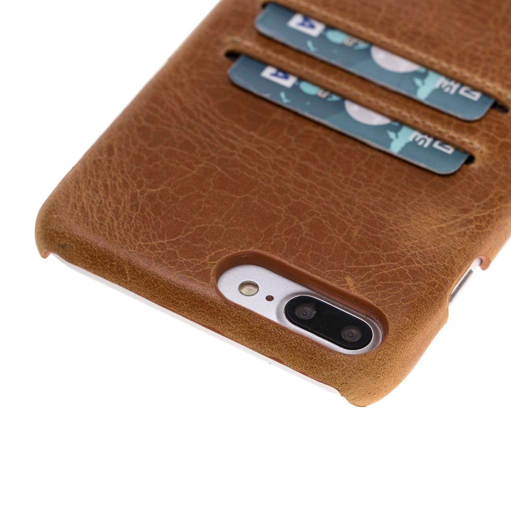 Apple iPhone 7-8 Plus Uyumlu Deri Arka Kapak FXCP Kuga UJ-CC RO2