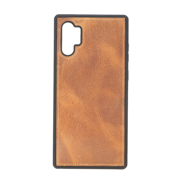 Samsung Galaxy Note 10 Plus Uyumlu Deri Cüzdanlı Kılıf G19 Taba