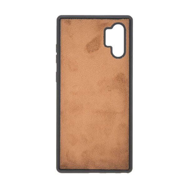 Samsung Galaxy Note 10 Plus Uyumlu Deri Cüzdanlı Kılıf G19 Taba