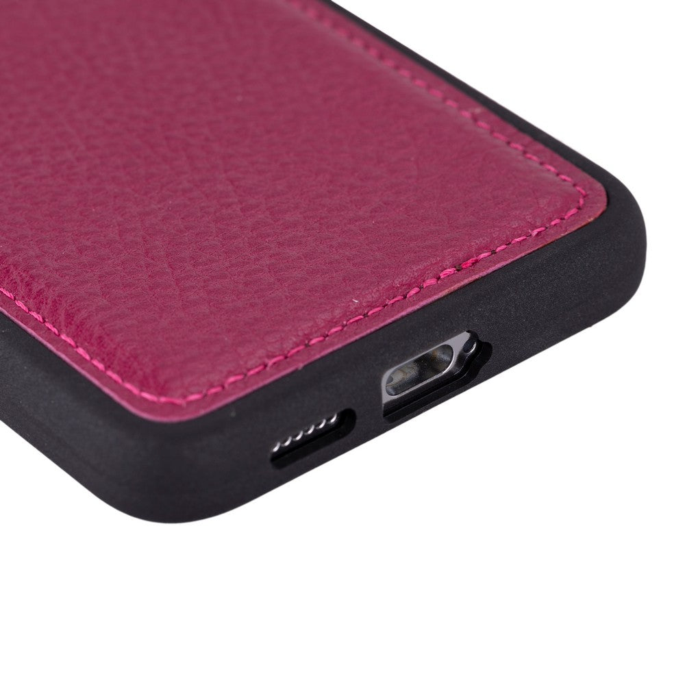 Samsung Galaxy S24 uyumlu, Hakiki Deri, El Yapımı, Arka Kapak, Gül Kurusu
