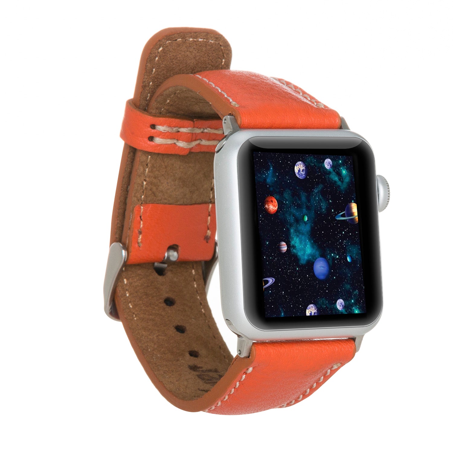 Apple Watch uyumlu, Hakiki Deri, El Yapımı Kordon, SM3 SC FL8