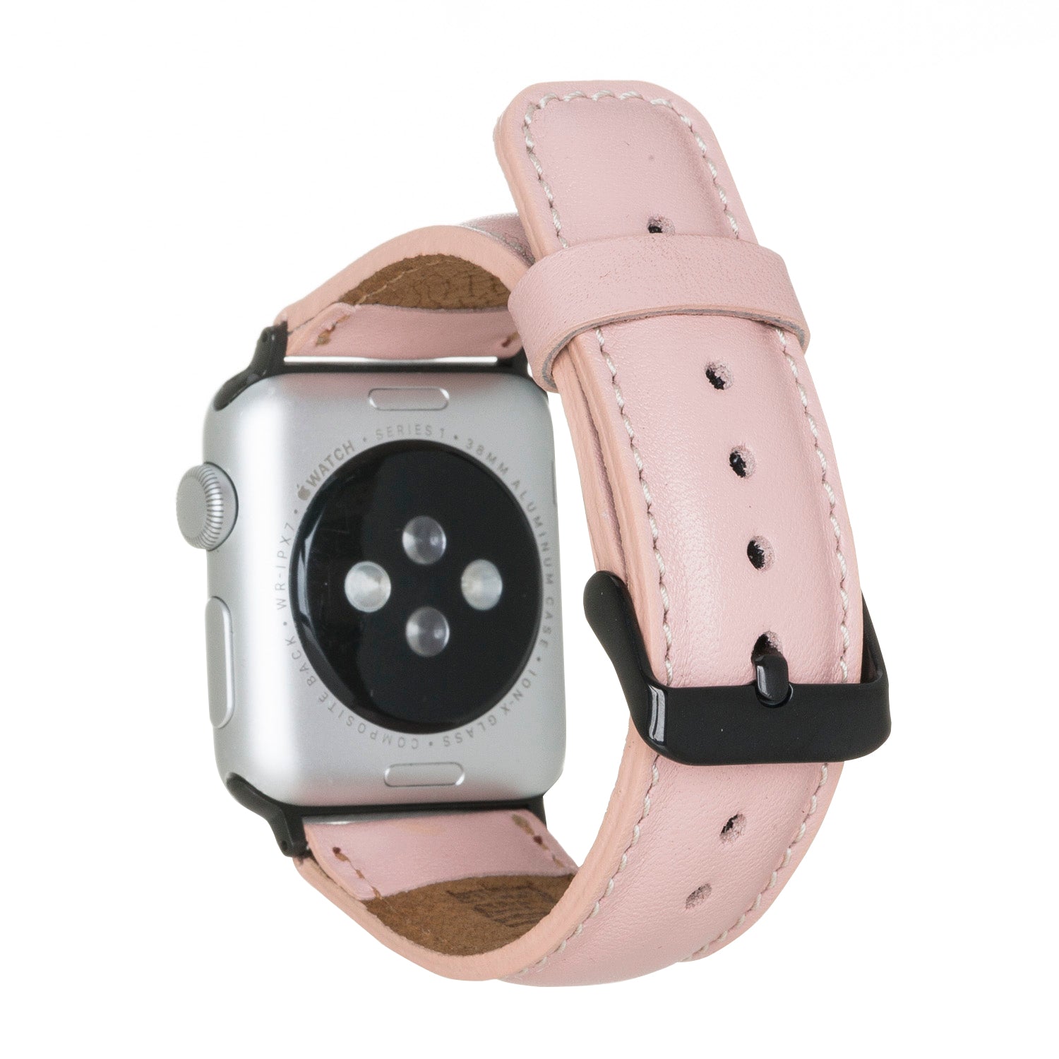 Apple Watch Uyumlu Deri Kordon NU2-SM3 Siyah
