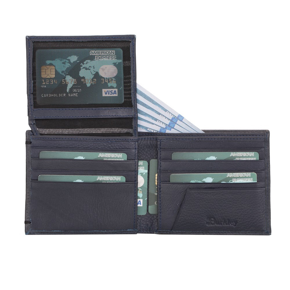 Burkley 1870 Deri Cüzdan Lacivert