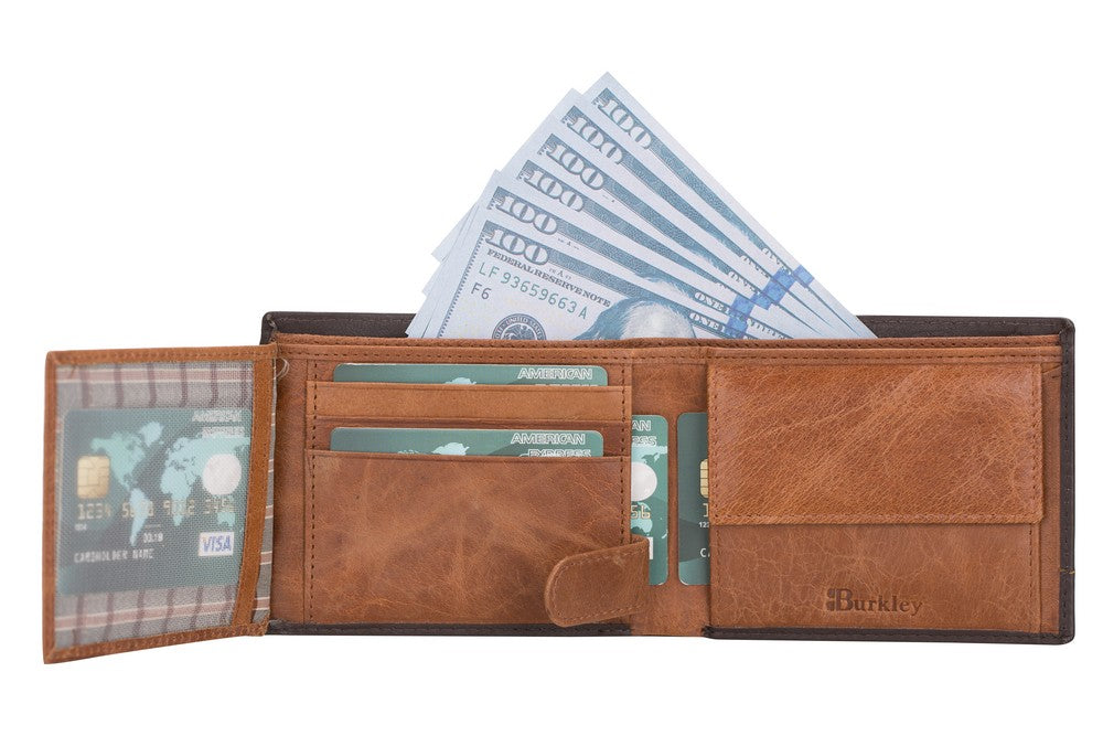 Burkley 2143 Deri Cüzdan Kahverengi