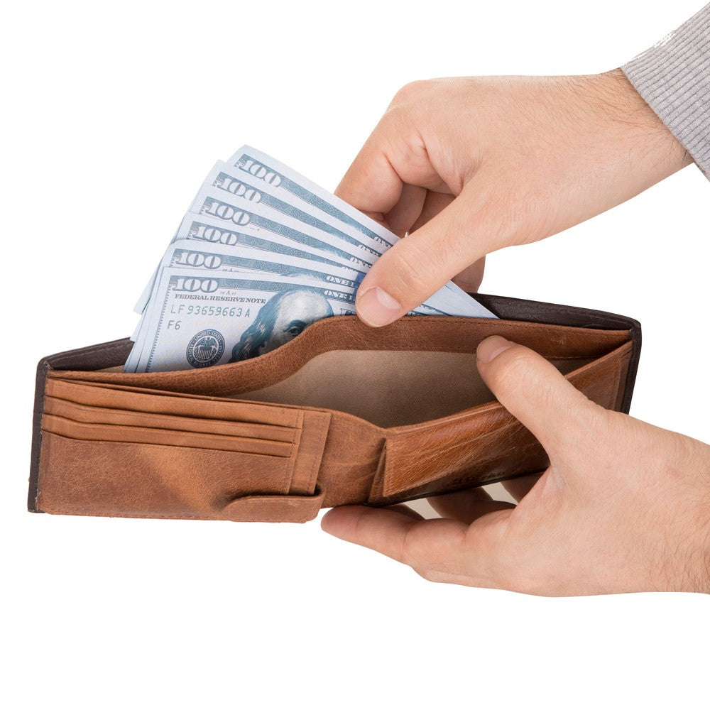 Burkley 2143 Deri Cüzdan Kahverengi