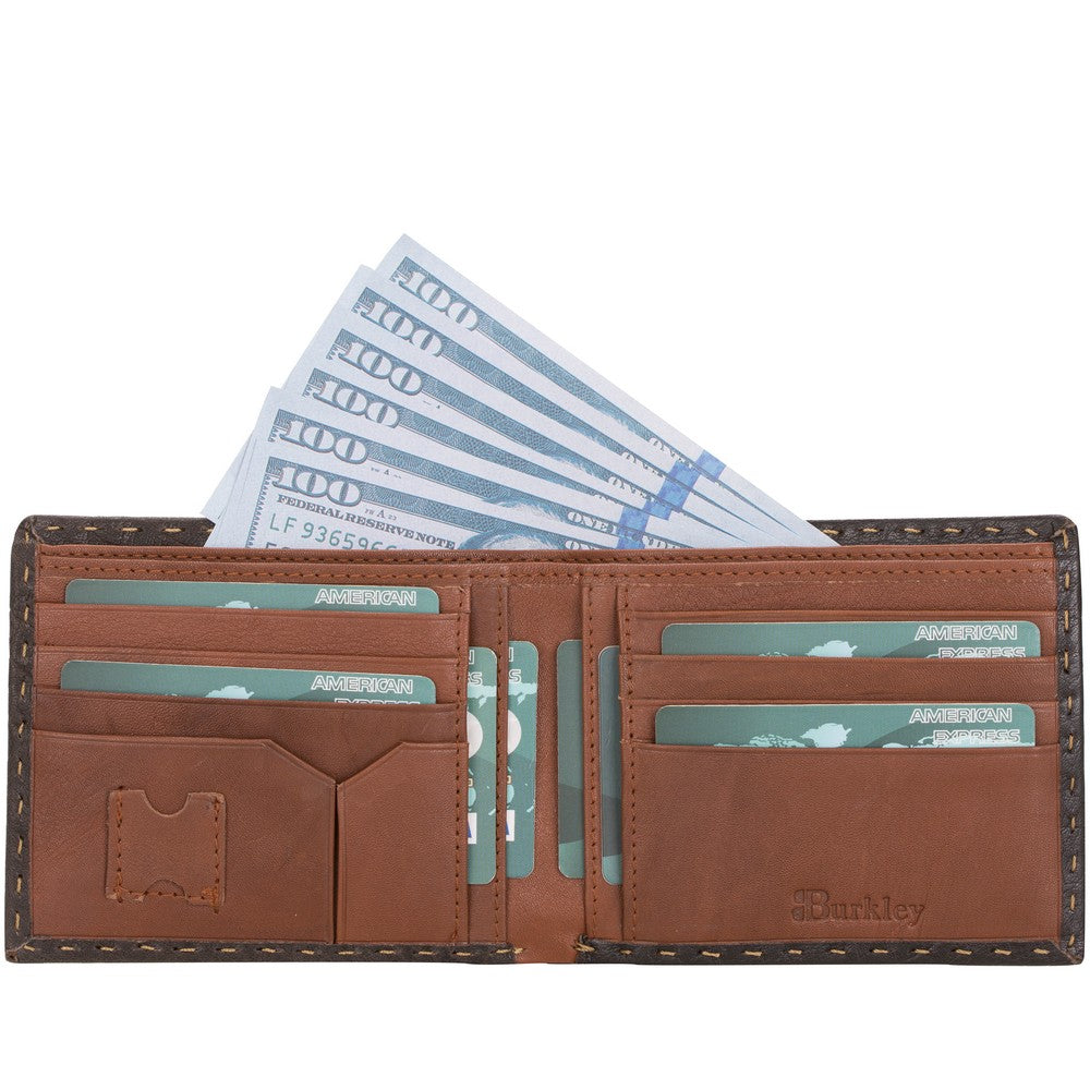 Burkley 4329 Deri Cüzdan Kahverengi
