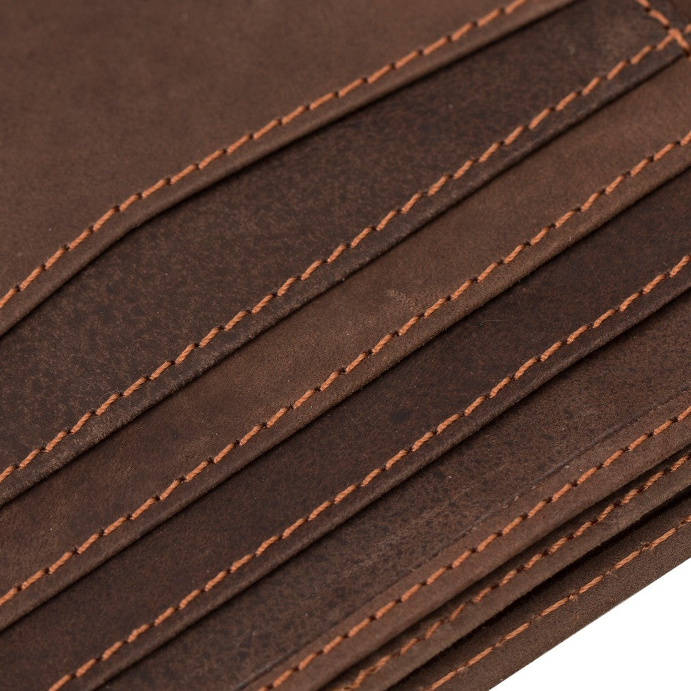 Burkley 6057 Deri Cüzdan Antik Kahve