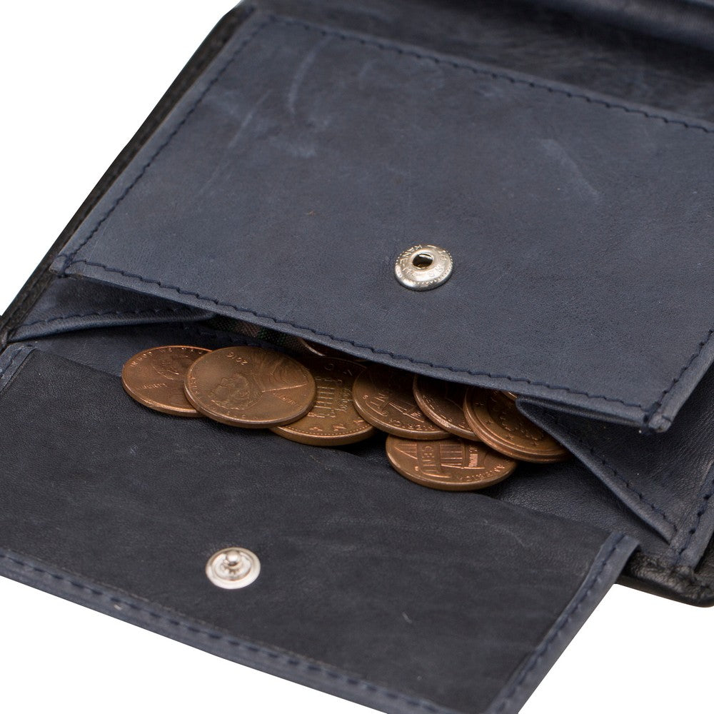 Burkley 6249 Deri Cüzdan Lacivert