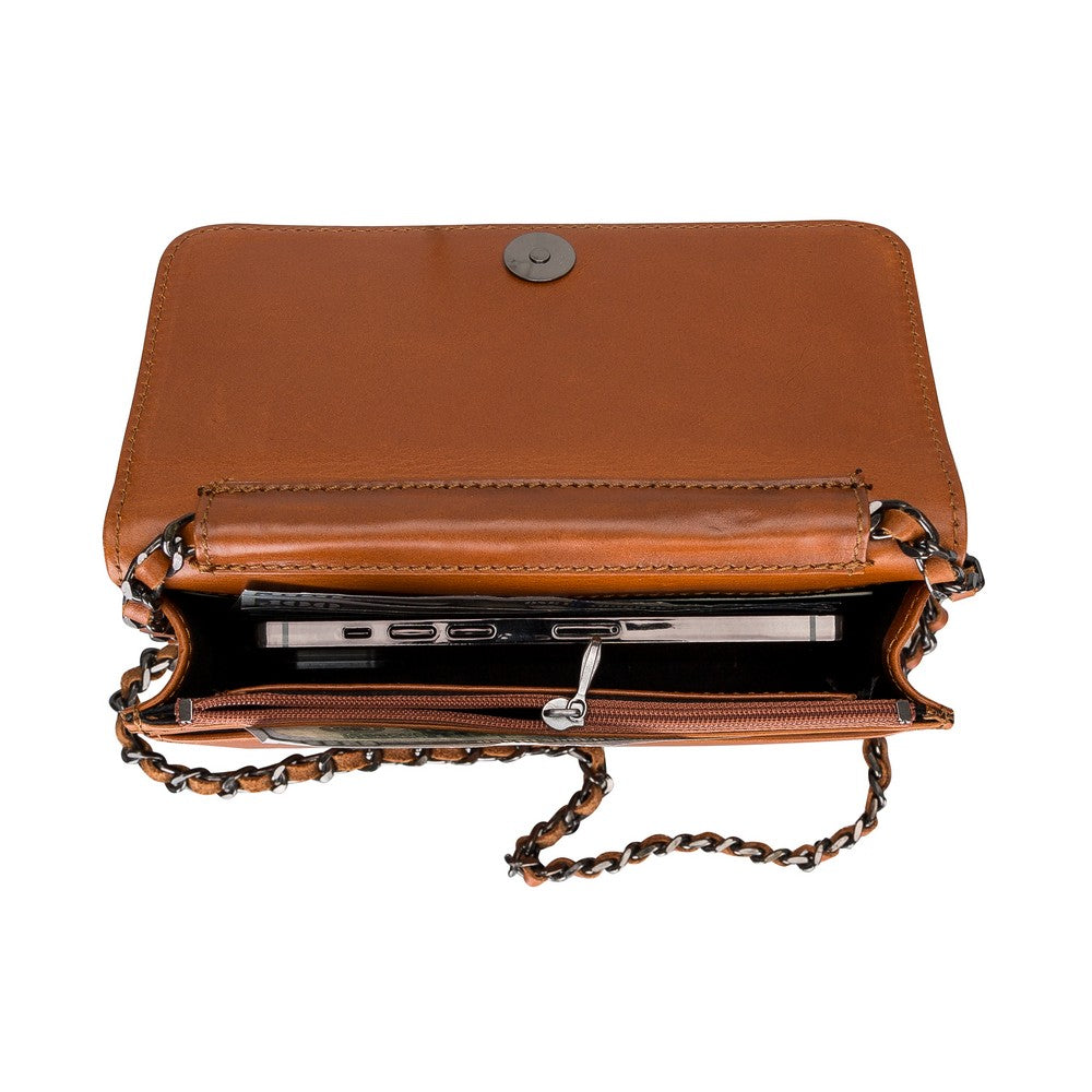 Carmela Hakiki Deri, El Yapımı Kadın Çantası, Rustik Taba RST2