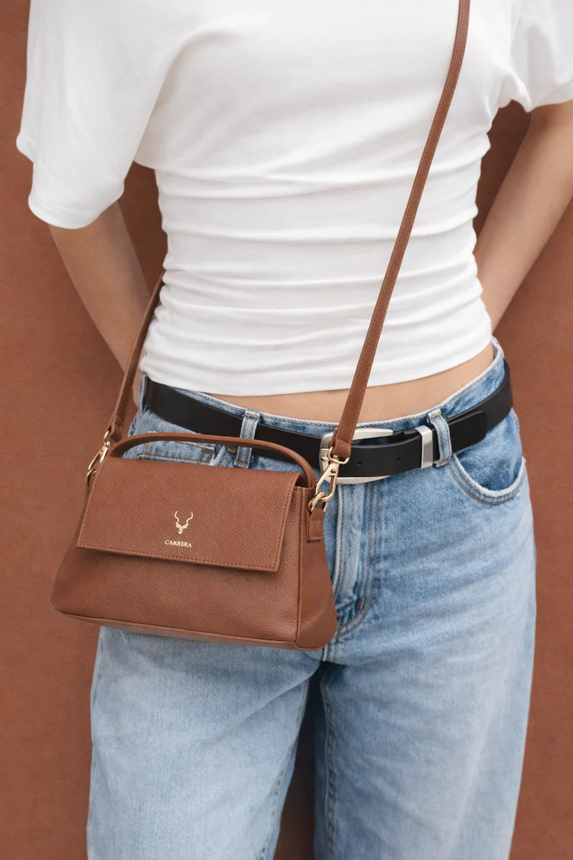 Arvelia Luxury Hakiki Deri Çanta - El ve Omuz Askılı Mini Bag