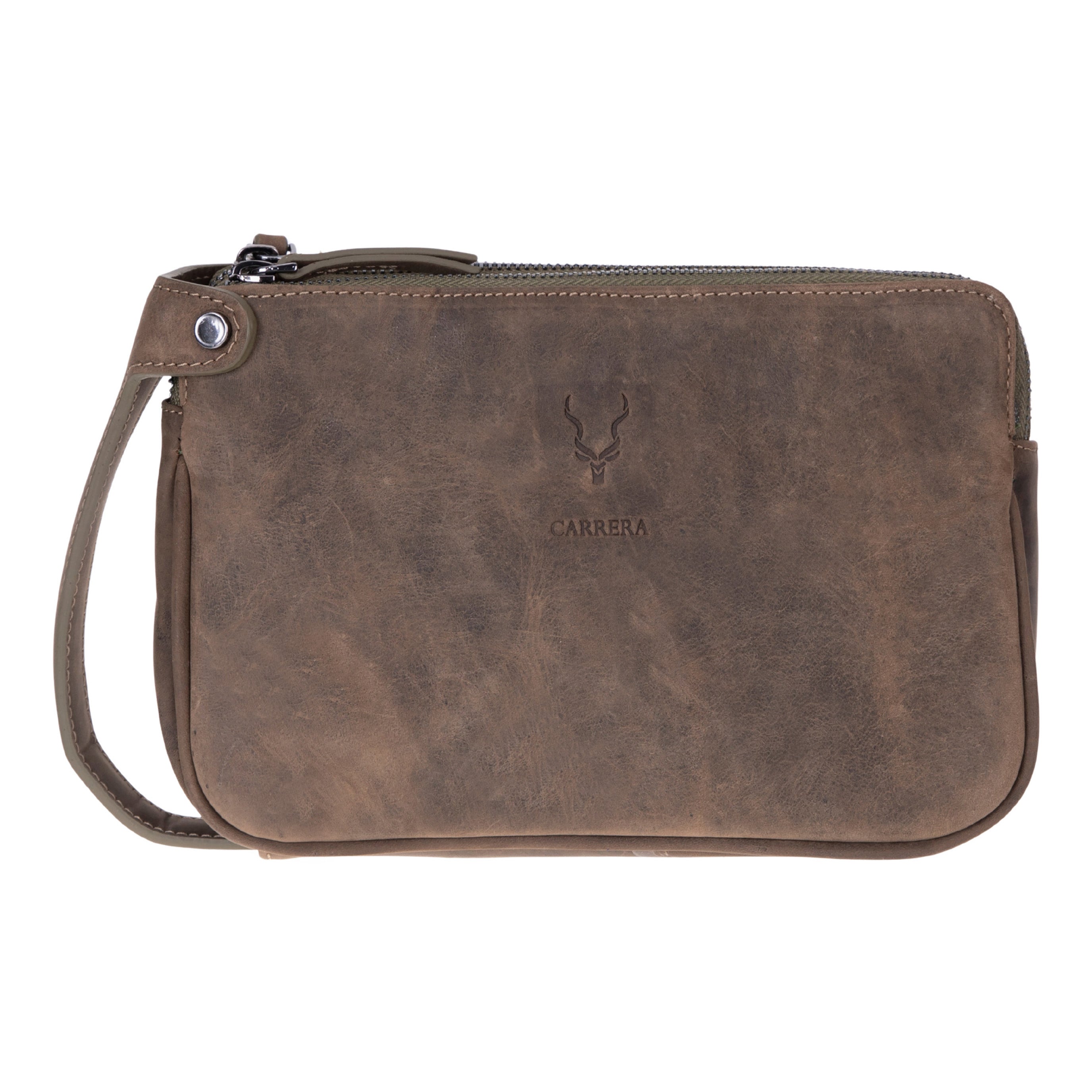 Valdiero %100 Hakiki Dana Derisi Erkek El Portföyü - Çok Bölmeli Vintage Organizer