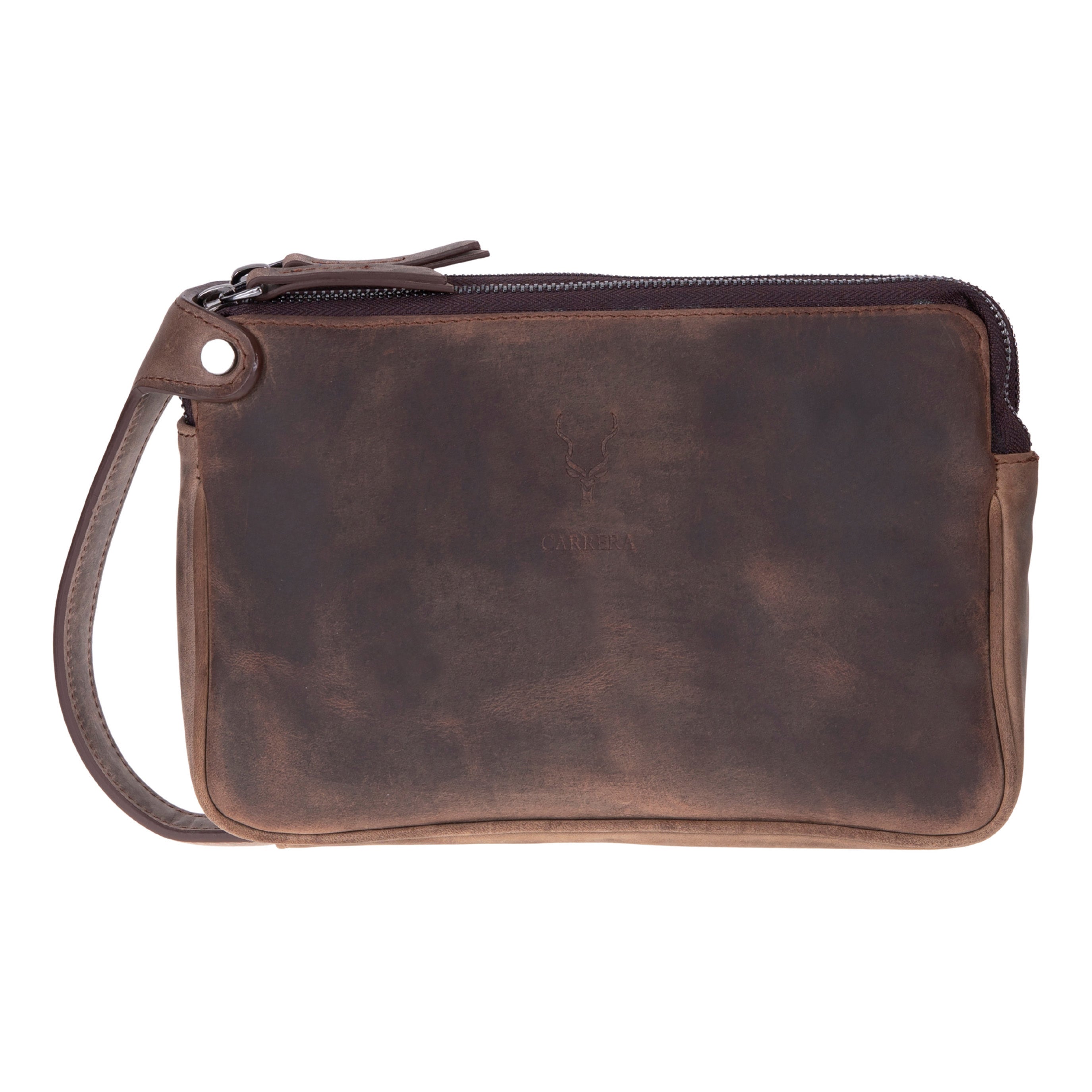 Valdiero %100 Hakiki Dana Derisi Erkek El Portföyü - Çok Bölmeli Vintage Organizer