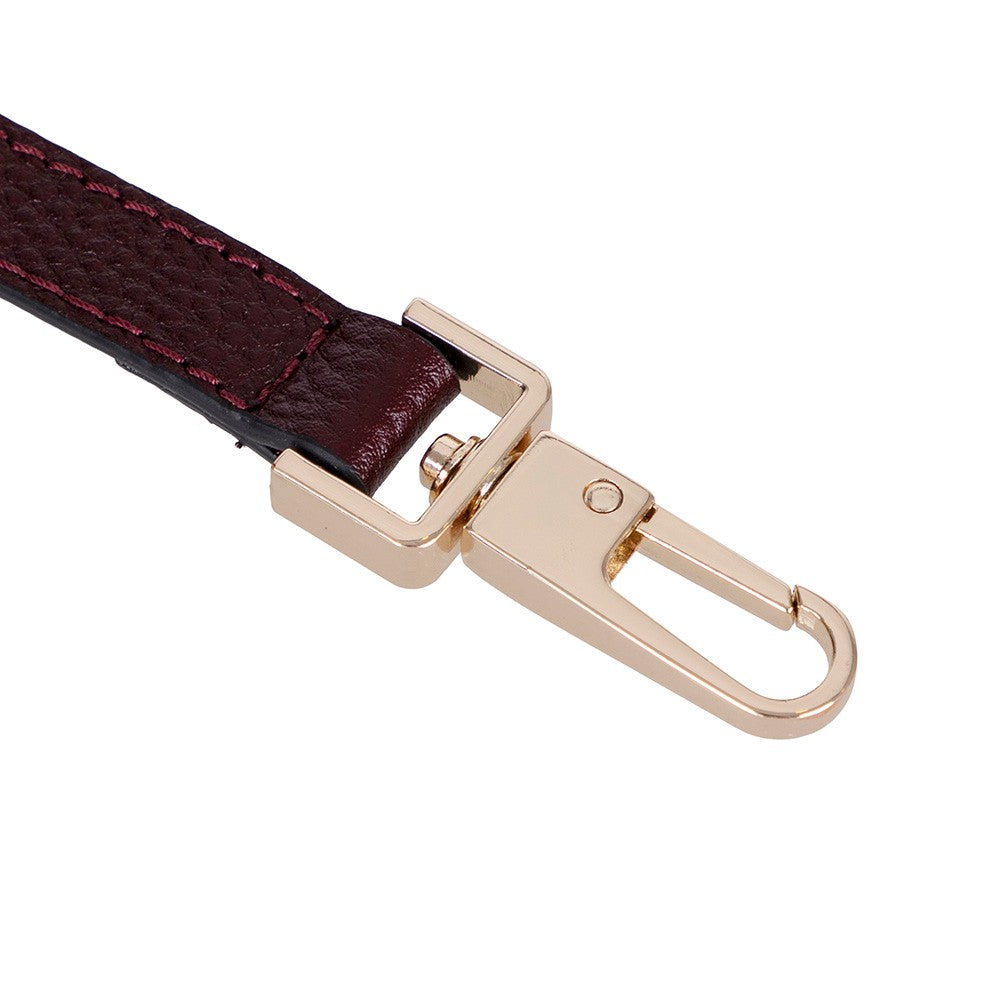 Modern ve Fonksiyonel Tasarımıyla Hakiki Deri Kadın Omuz Çantası – Cortina - Bordo Renk