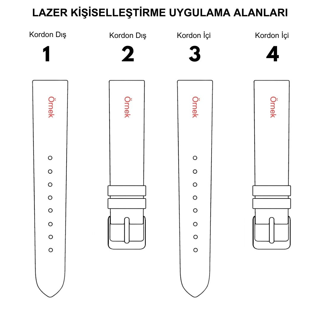 Hakiki Deri, El Yapımı, Saat Kordonu, 22 mm Ölçü, Okyanus Mavi