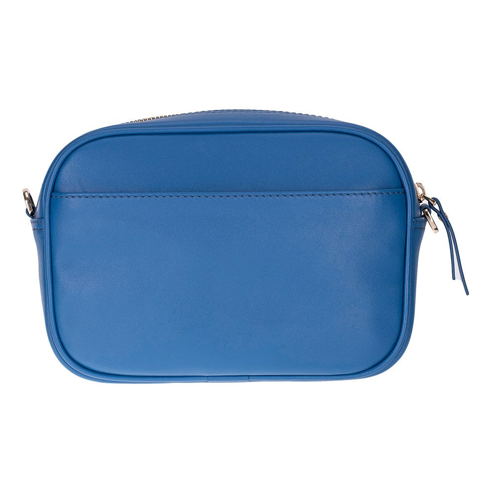 Emerald Hakiki Deri Kadın Omuz Çantası – Kompakt, Zarif ve Kullanışlı - Mavi