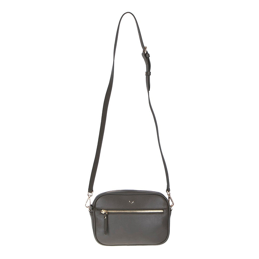 Emerald Hakiki Deri Kadın Omuz Çantası – Kompakt, Zarif ve Kullanışlı - Haki Renk