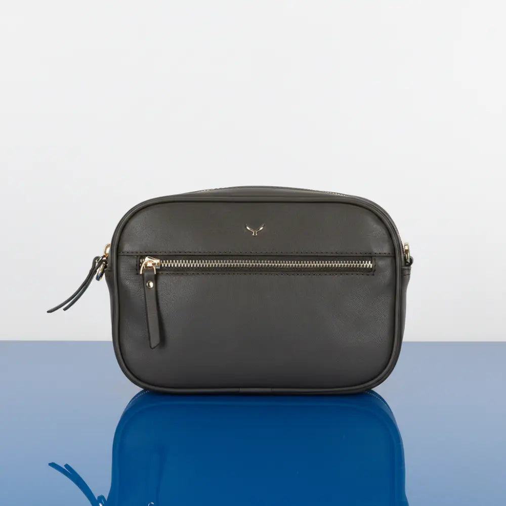 Emerald Hakiki Deri Kadın Omuz Çantası – Kompakt, Zarif ve Kullanışlı - Haki Renk