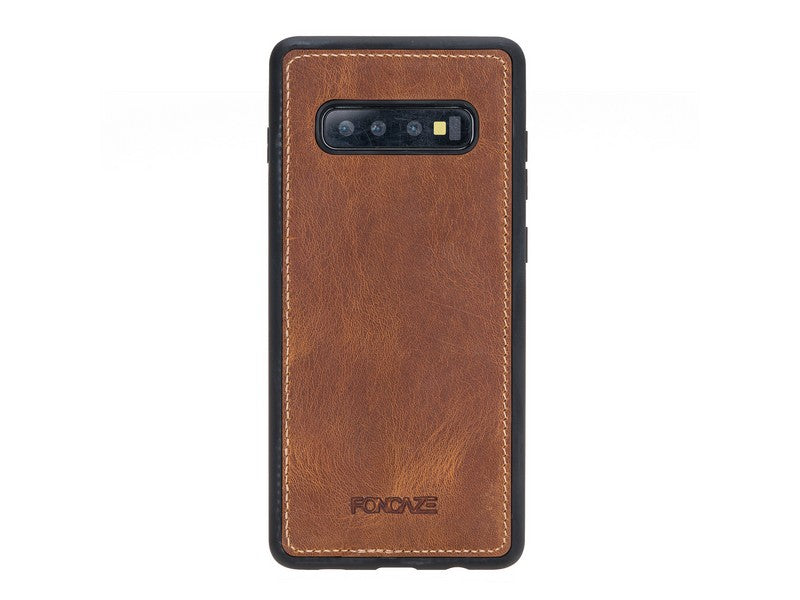 Samsung Galaxy S10 Plus Uyumlu Deri Cüzdanlı Kılıf Foncaze G19