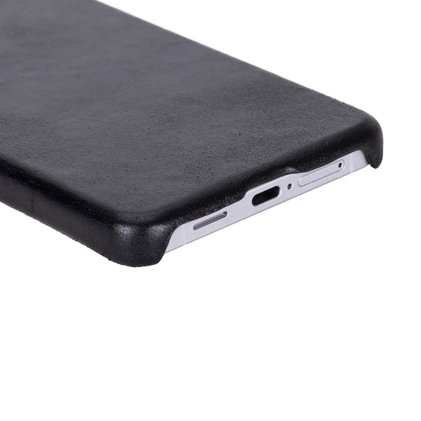 Galaxy S26 Plus için, Hakiki Deri, El Yapımı Kılıf, İç Yüzeyi Kadife, Kömür Siyahı