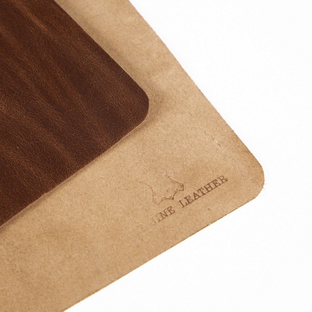 Gerçek Deri Masa Matı 80*37cm Ceviz