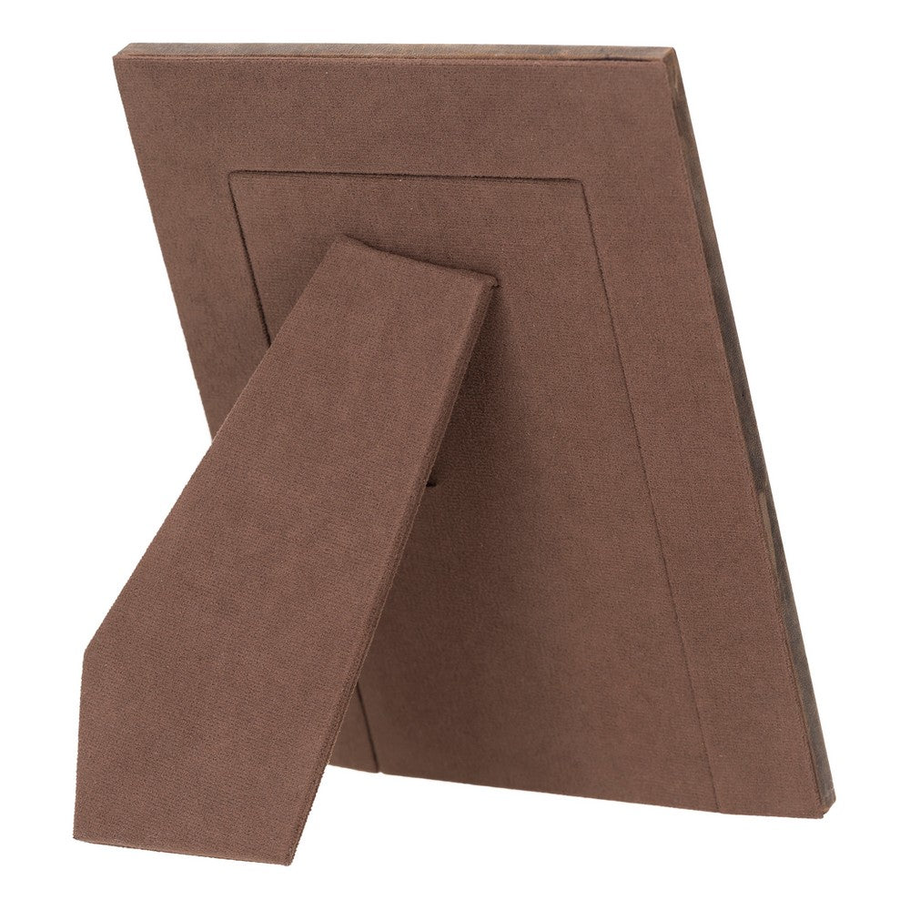 Hakiki Deri, El Yapımı Fotoğraf Çerçevesi, 22x17cm (15x10 foto) Antik Kahve