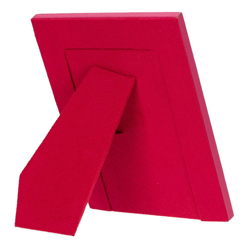 Hakiki Deri, El Yapımı Fotoğraf Çerçevesi, 22x17cm (15x10 foto) Pembe