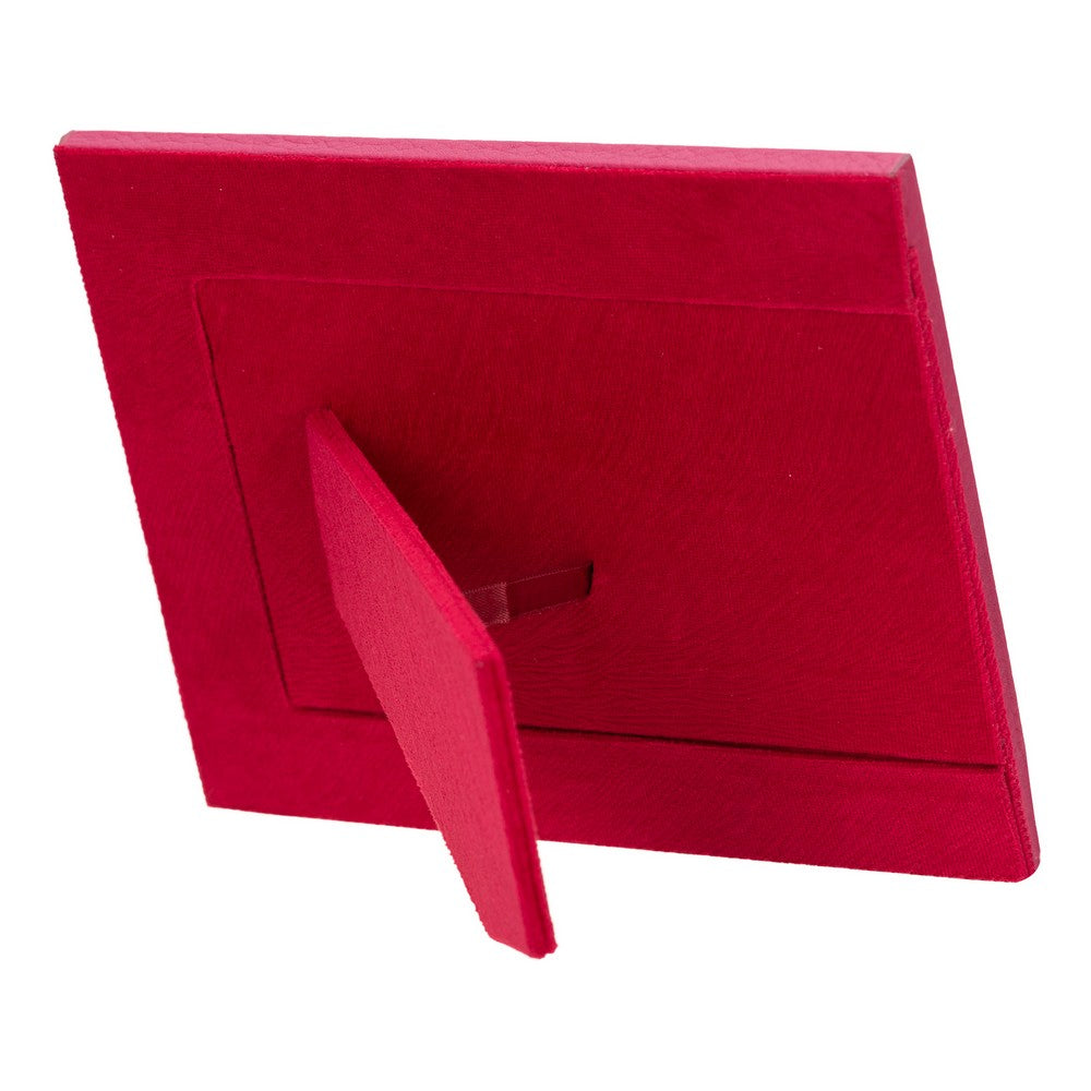 Hakiki Deri, El Yapımı Fotoğraf Çerçevesi, 22x17cm (15x10 foto) Pembe