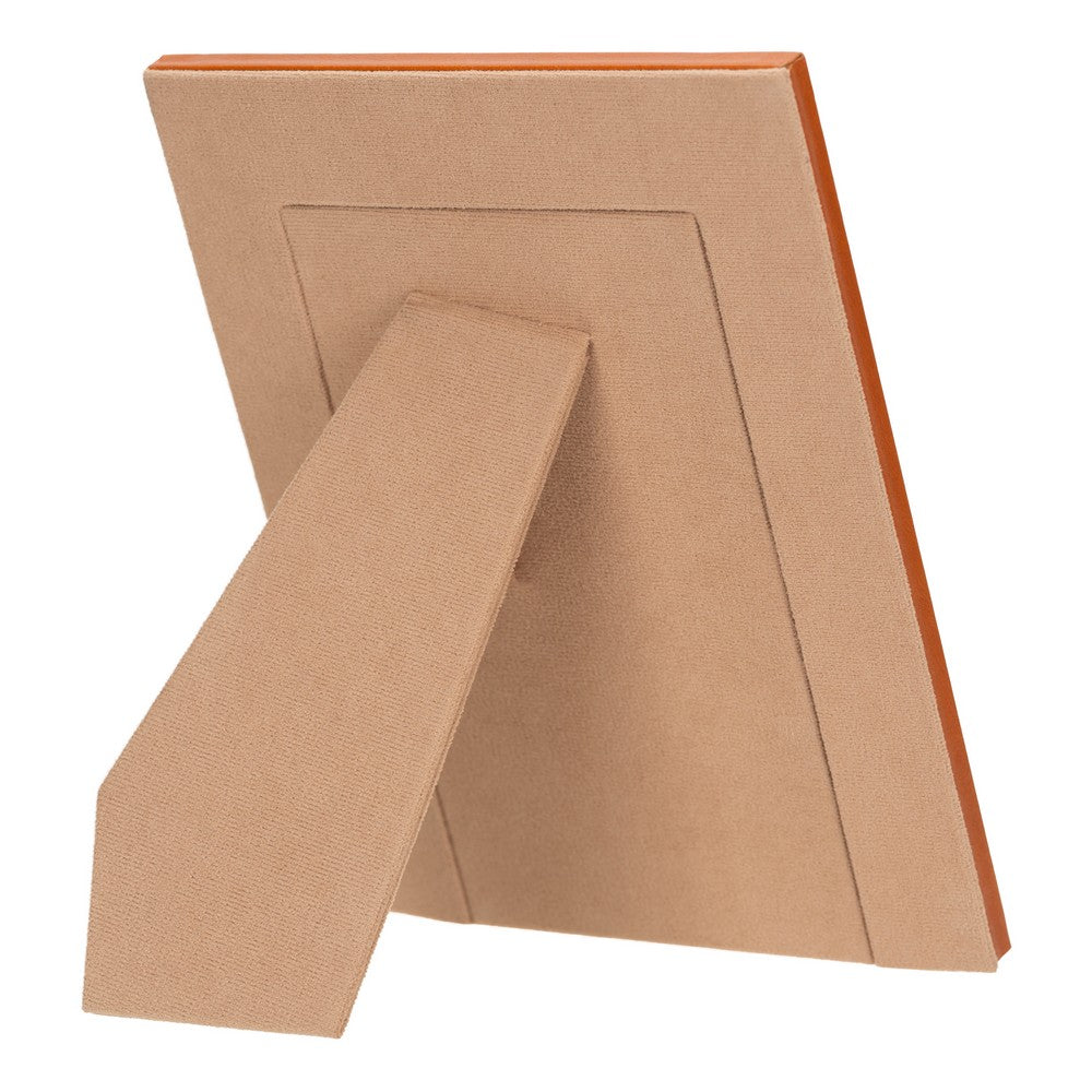 Hakiki Deri, El Yapımı Fotoğraf Çerçevesi, 22x17cm (15x10 foto) Rustik Taba