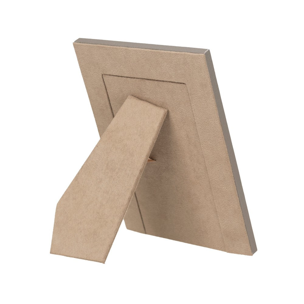 Hakiki Deri, El Yapımı Fotoğraf Çerçevesi, 22x17cm (15x10 foto) Vizon