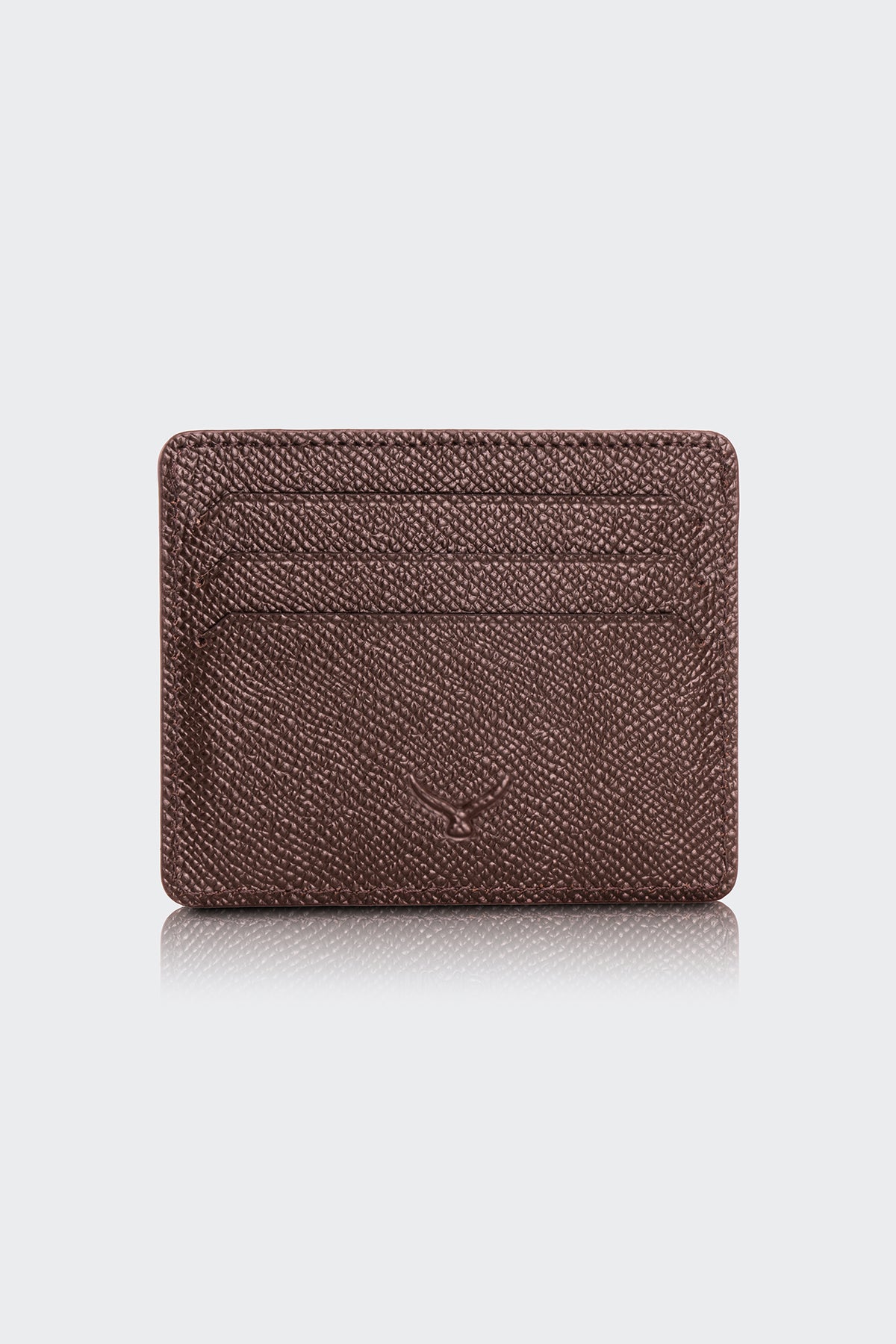 Hakiki Deri, El Yapımı, Erkek Kartlık,4 Kart Yuvalı, 3102 Kahve