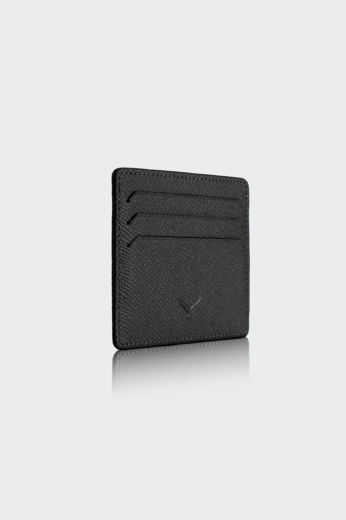 Hakiki Deri, El Yapımı, Erkek Kartlık, 4 Kart Yuvalı,3102 Siyah