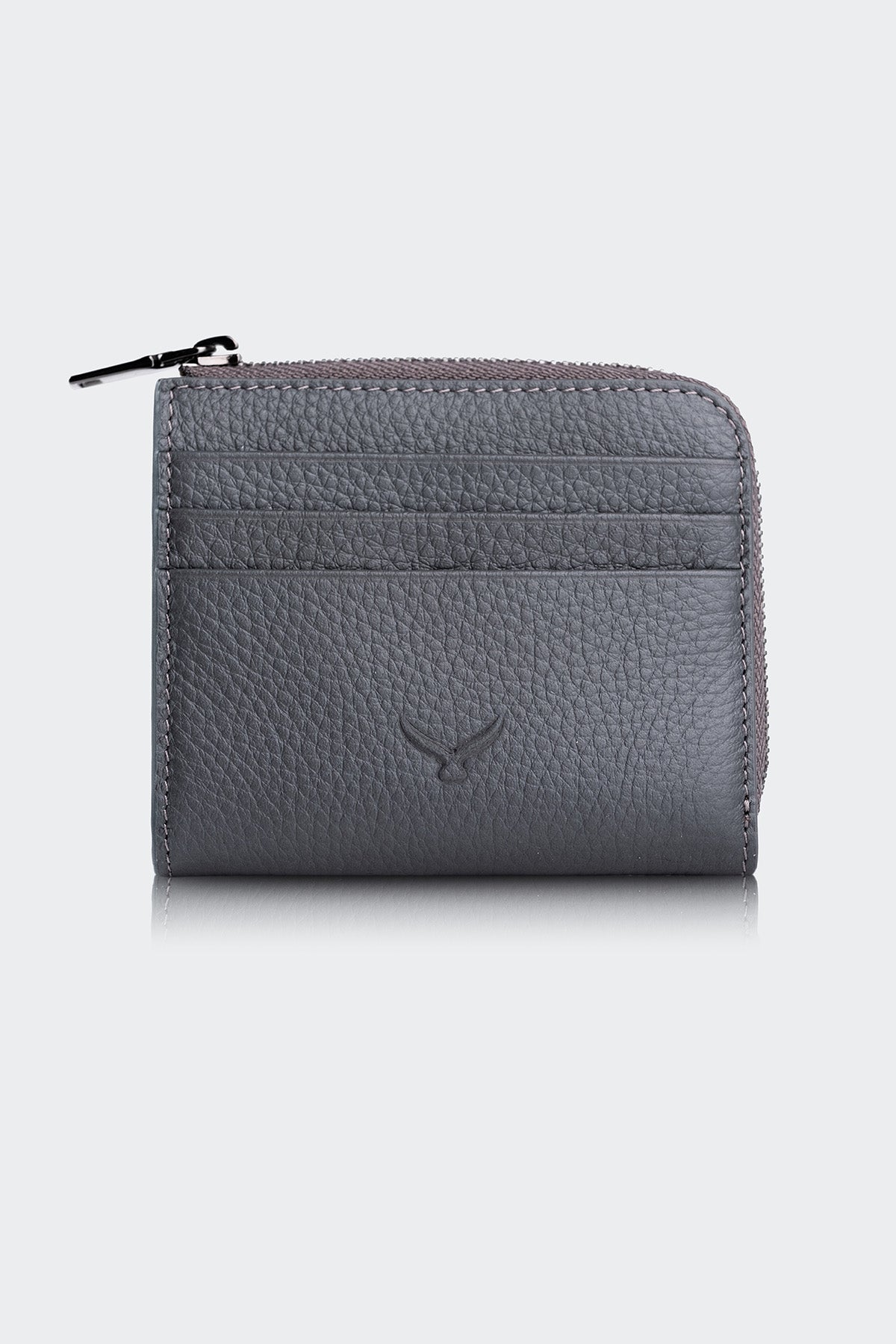 Hakiki Deri, El Yapımı, Erkek Kartlık, 6 Kart Yuvalı, 4506 Antrasit