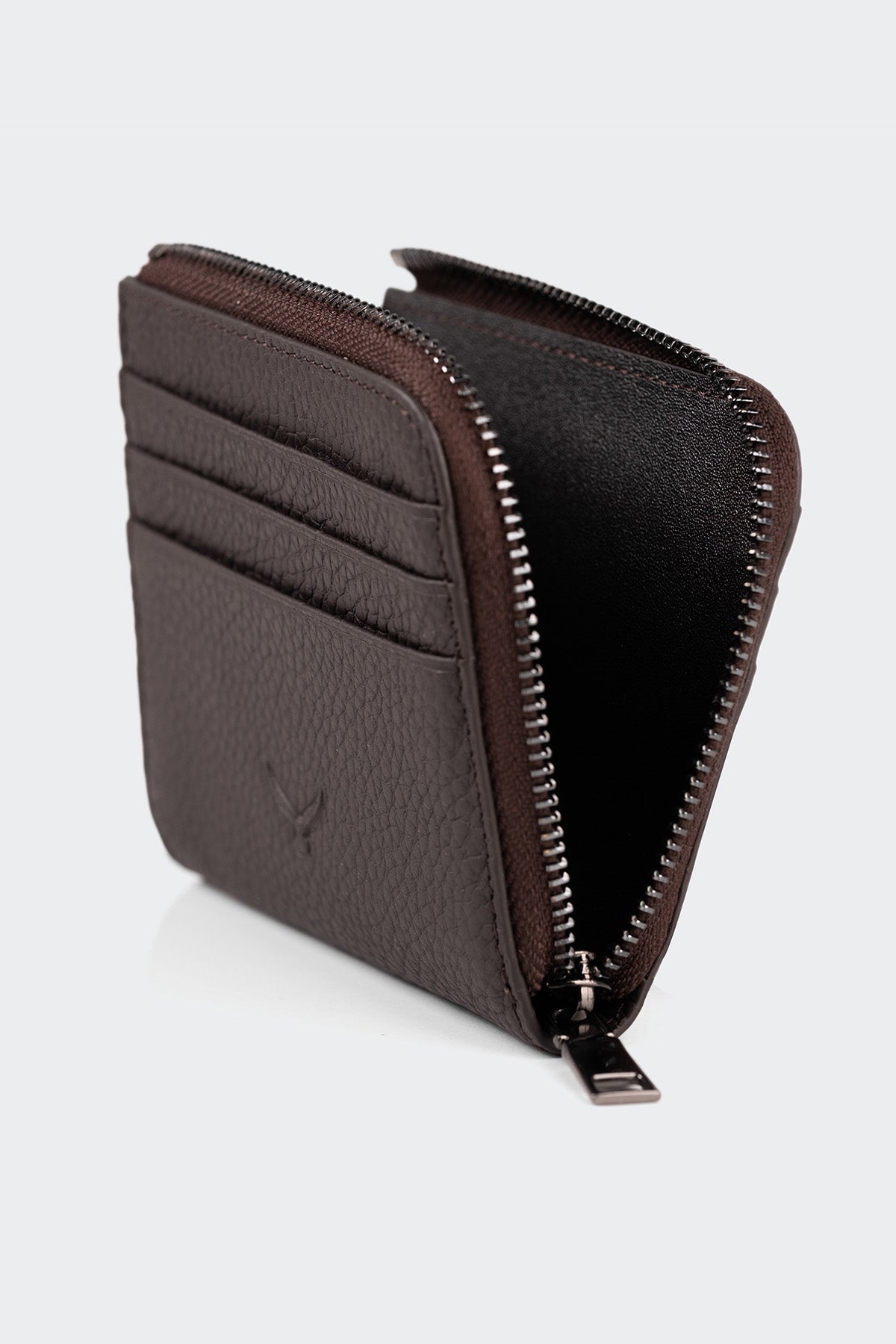 Hakiki Deri, El Yapımı, Erkek Kartlık, 6 Kart Yuvalı, 4506 Kahve