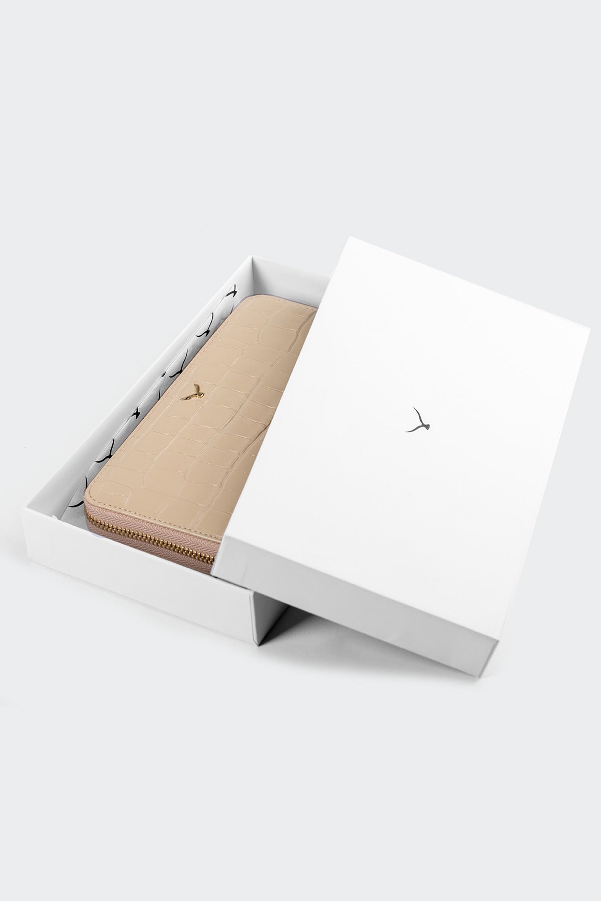 Hakiki Deri, El Yapımı, Kadın Cüzdan, Fermuarlı, 12 Kart Yuvası, 5110 Boz