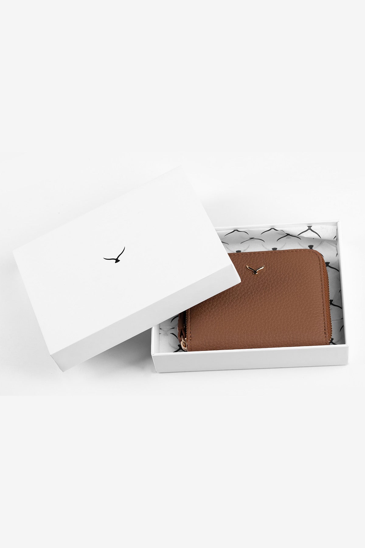 Hakiki Deri, El Yapımı, Kadın Cüzdan, Fermuarlı, 4 Kart Yuvası, 5108 Camel