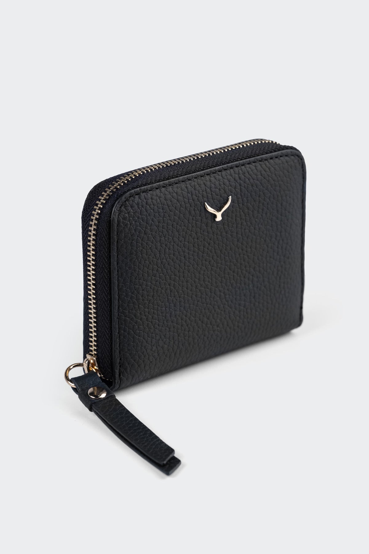 Hakiki Deri, El Yapımı, Kadın Cüzdan, Fermuarlı, 4 Kart Yuvası, 5108 Siyah