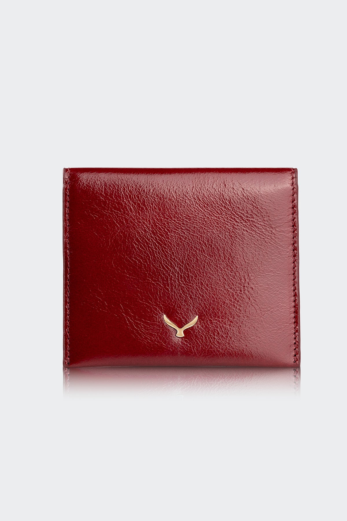 Hakiki Deri, El Yapımı, Kadın Kartlık, 4 Kart Yuvalı, 5501 Koyu Kırmızı