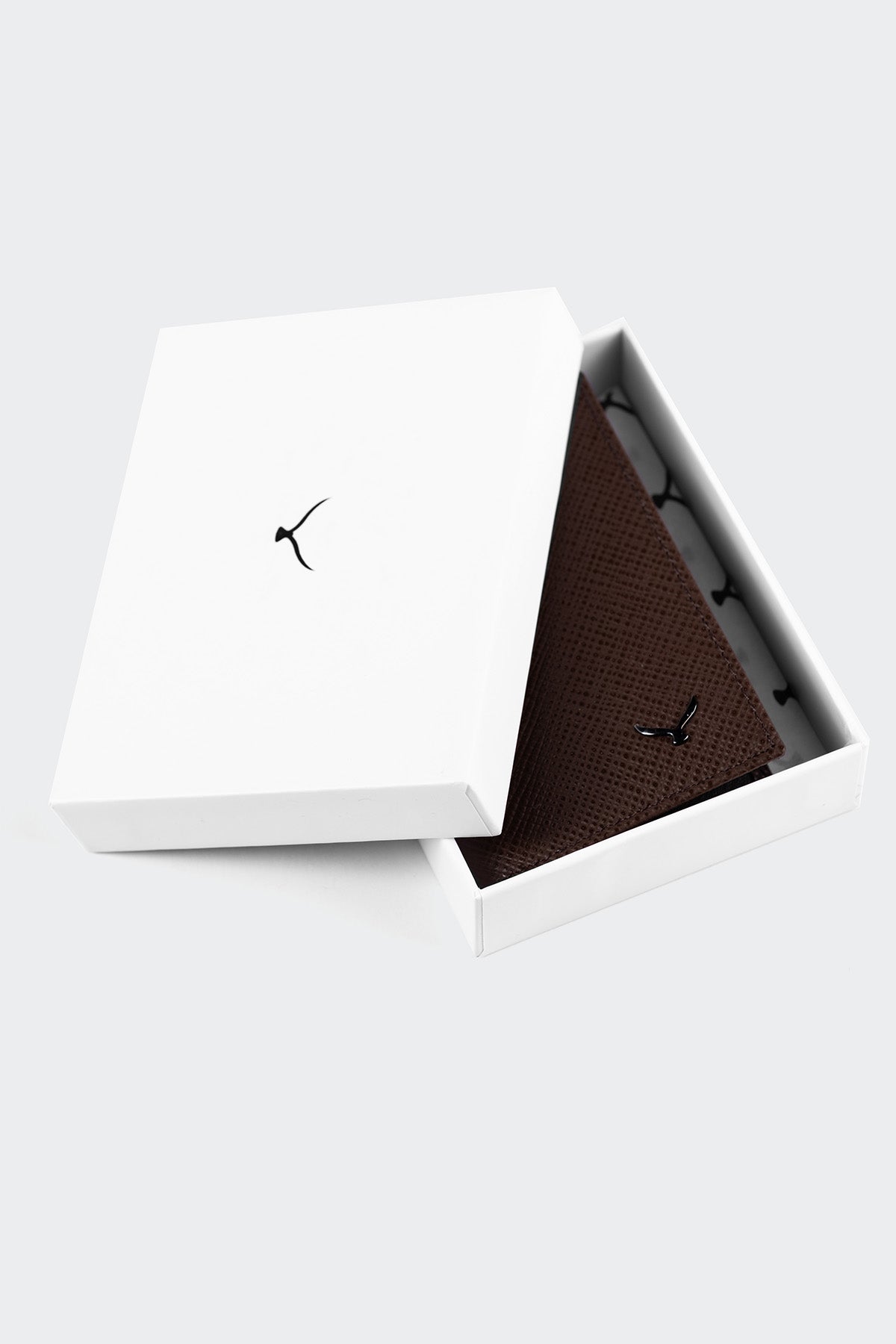 Hakiki Deri, El Yapımı, Kitap Tipi Kartlık, 6 Kart Yuvalı, 4511 Kahve