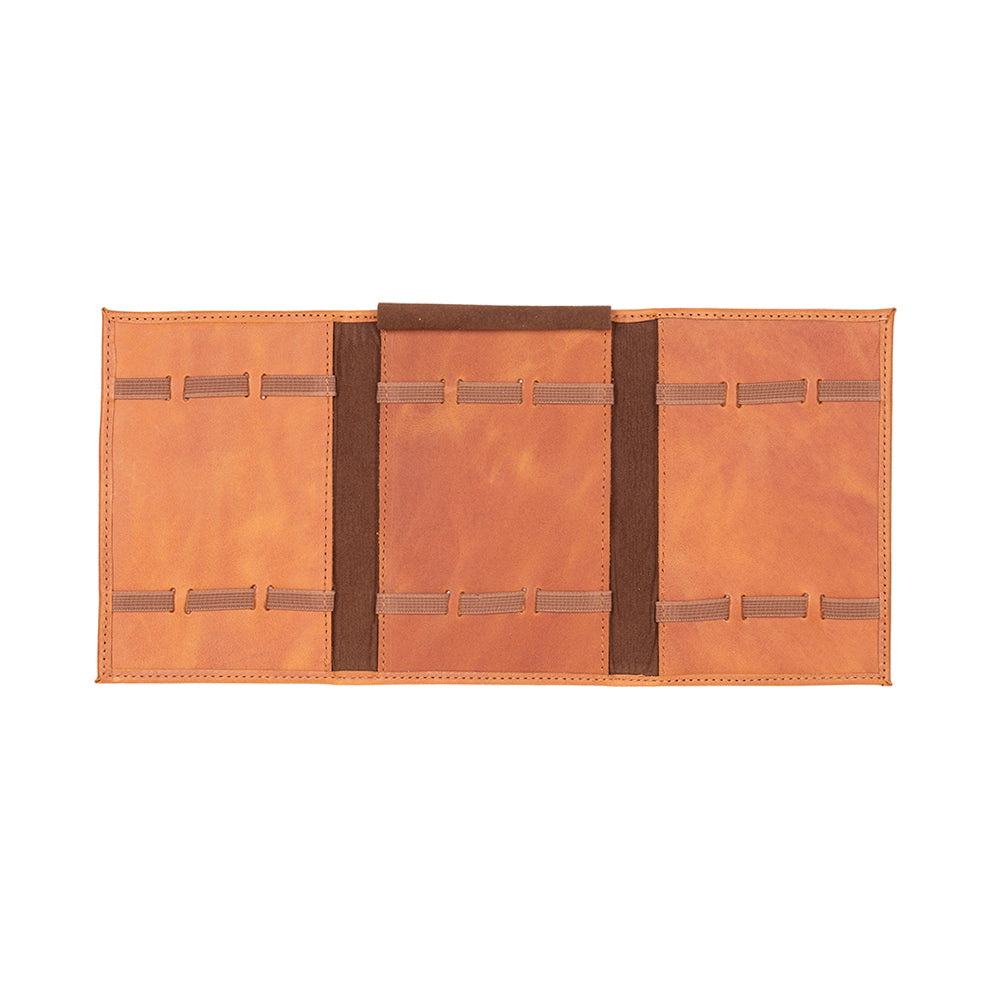 Hakiki Deri, El Yapımı, Saat Kordonu Taşıma Çantası, Tan Rengi