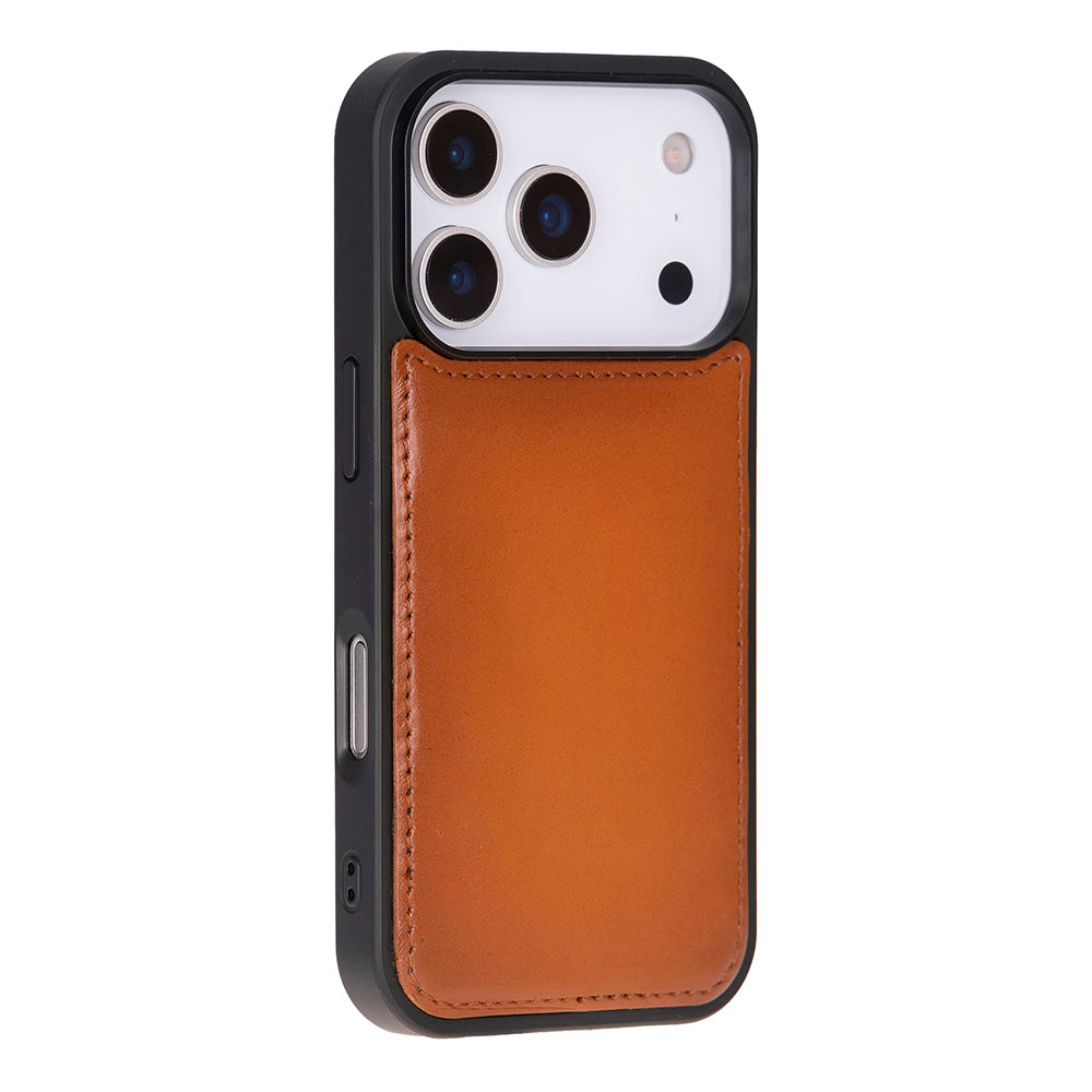 iPhone 18 Pro / 17 Pro Uyumlu Mag-Safe Hakiki Deri Cüzdan Kılıf ,Cüzdan Taşımaya Son, Kredi Kart Yuvalı, RFID Güvenlik