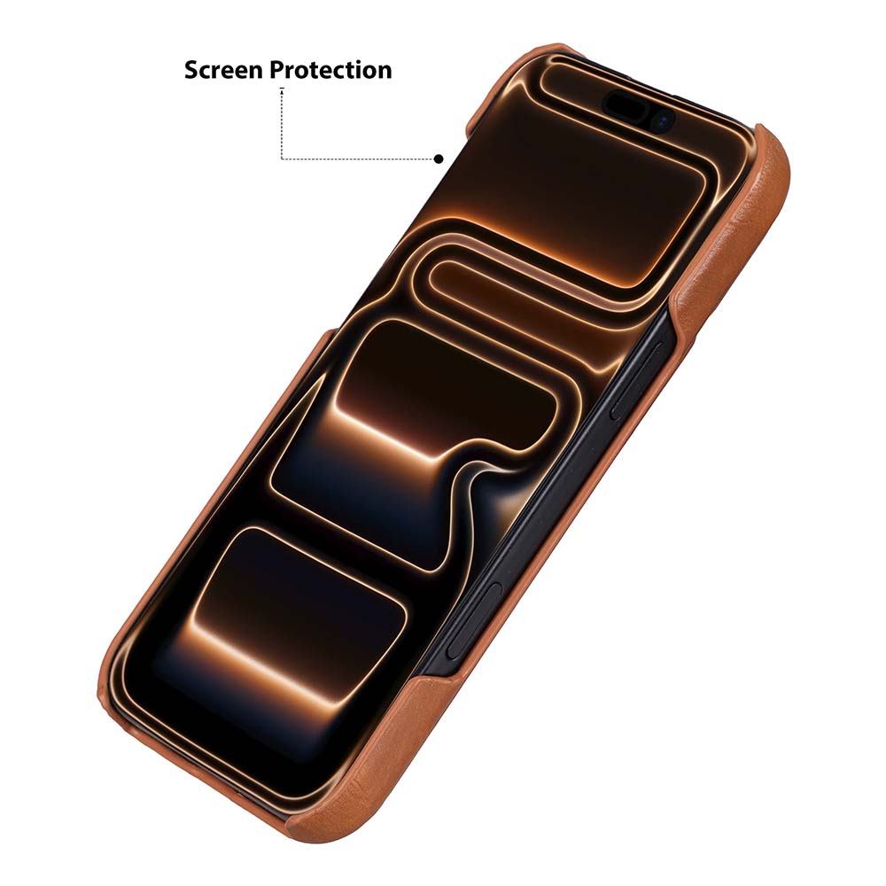 iPhone 18 Pro Uyumlu Hakiki Deri Mag-Safe Kılıf , Köşe Koruma Darbe Emici, Premium Telefon Kılıfı