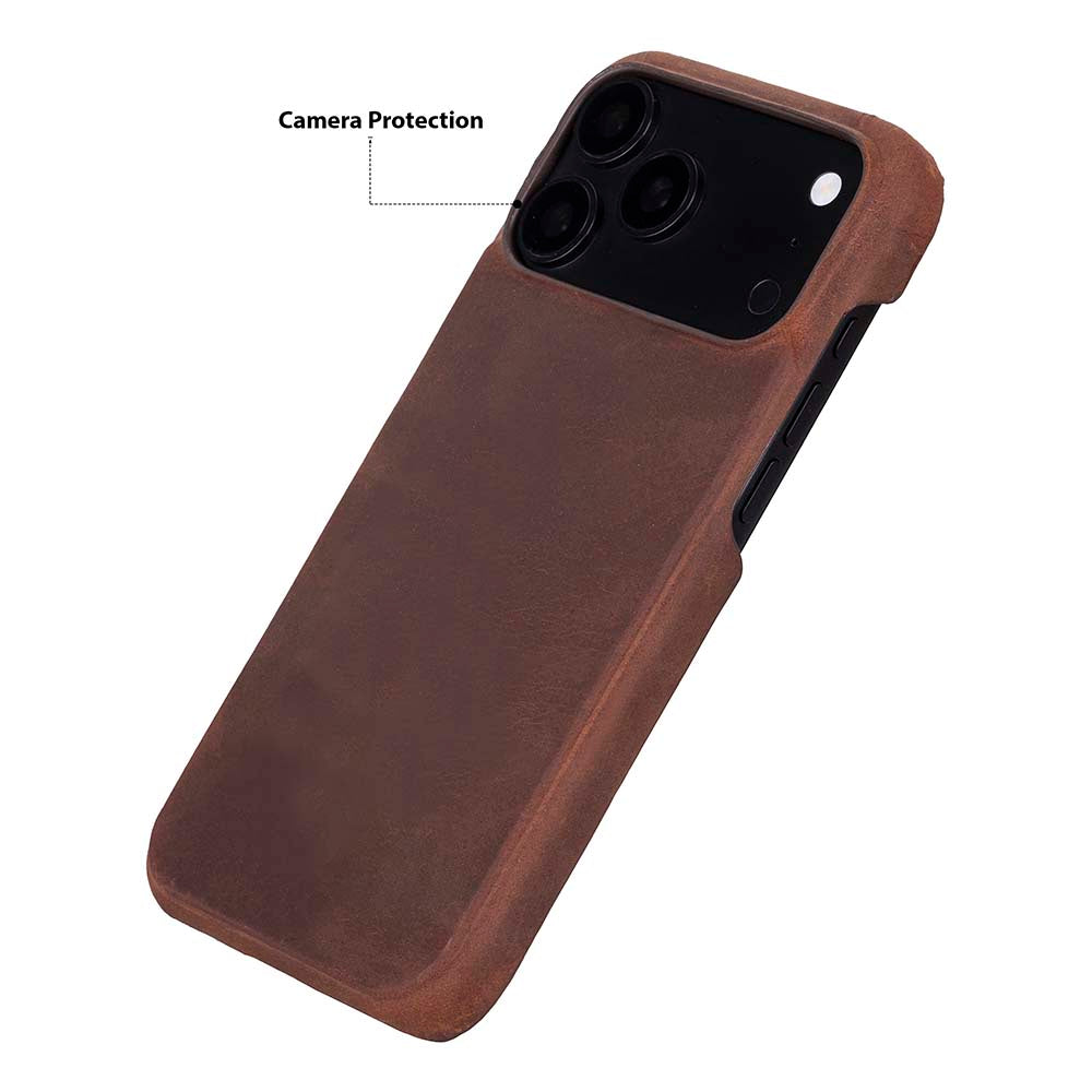 iPhone 18 Pro Uyumlu Hakiki Deri Mag-Safe Kılıf , Köşe Koruma Darbe Emici, Premium Telefon Kılıfı