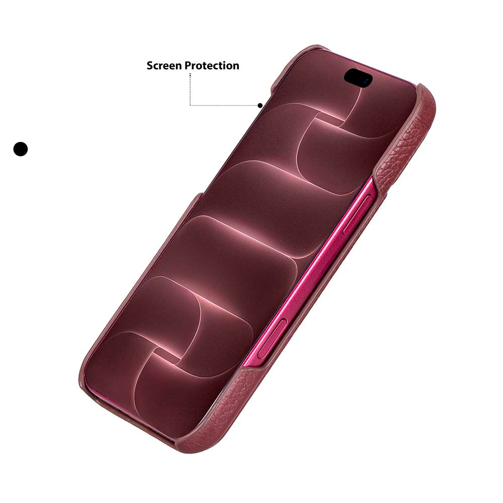 iPhone 18 Pro Uyumlu Hakiki Deri Mag-Safe Kılıf , Köşe Koruma Darbe Emici, Premium Telefon Kılıfı